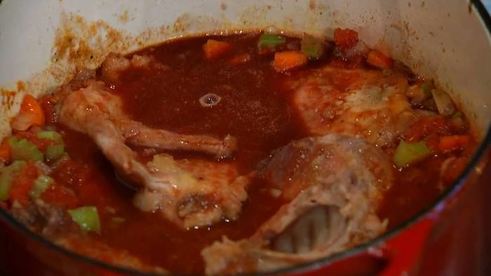 домашняя паста с рагу из кролика