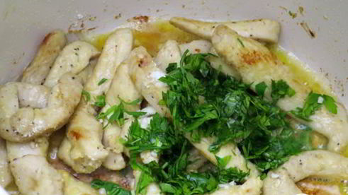 фрикасе из куриных грудок