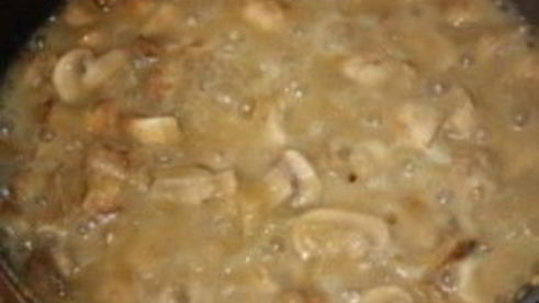 фрикасе с грибами