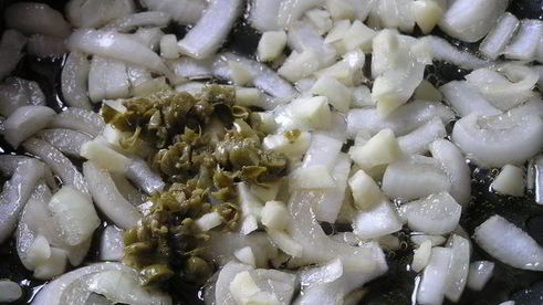 капоната с базиликом