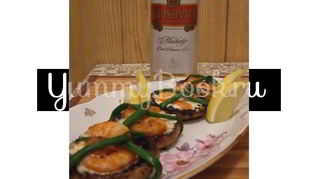 Креветки в шляпе со сливочным сыром