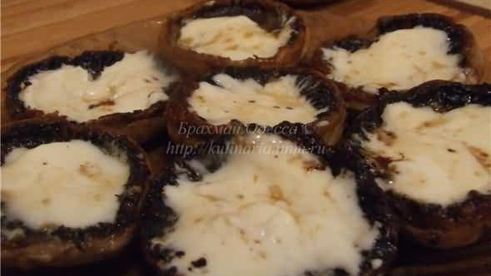 креветки в шляпе со сливочным сыром