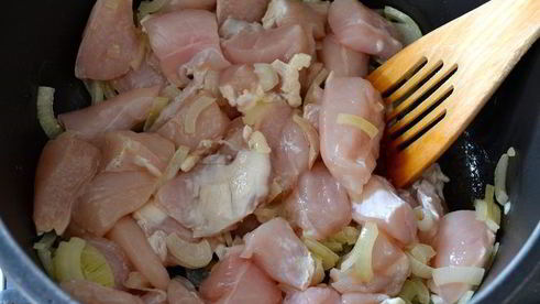 куриное рагу с тыквой и яблоками