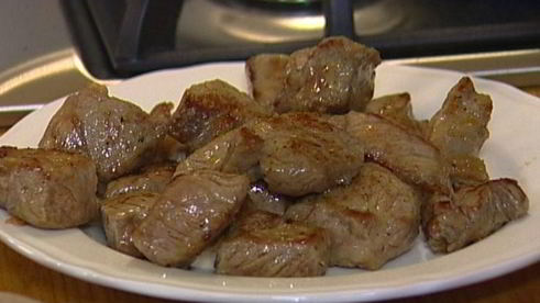 мясное рагу с чечевицей и шалотом