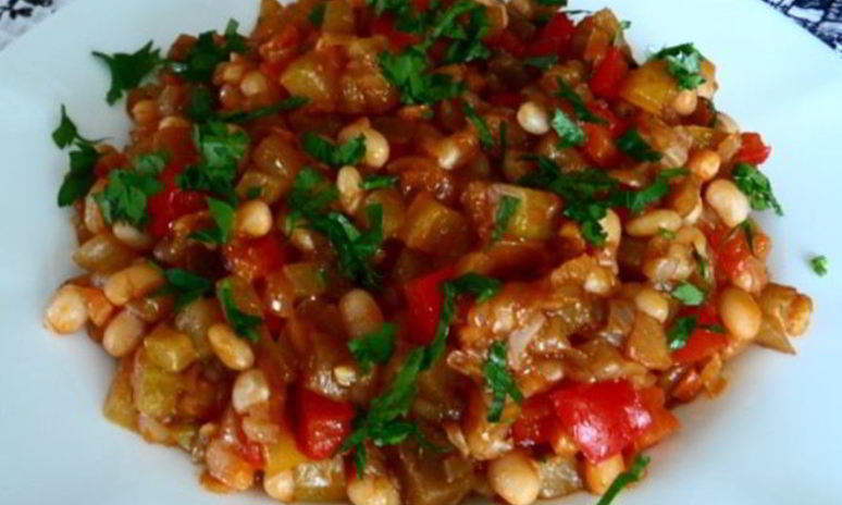 Рецепт овощного рагу с фасолью