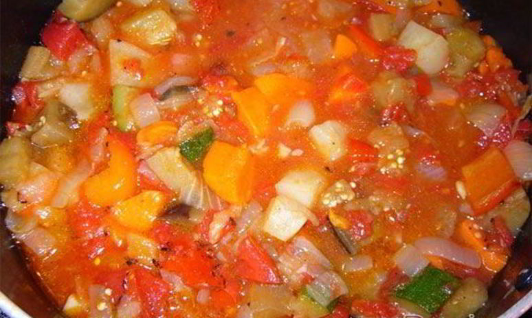Рецепт овощного рагу с карри