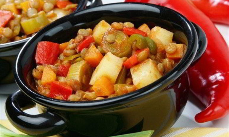 Рецепт овощного рагу с курицей