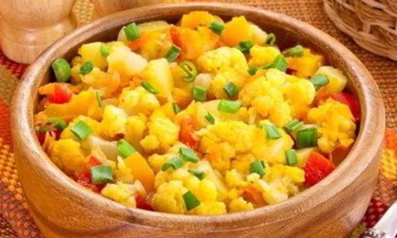 Рецепт овощного рагу с цветной капустой