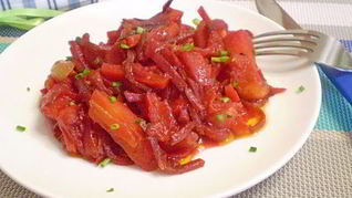 Овощное рагу со свеклой