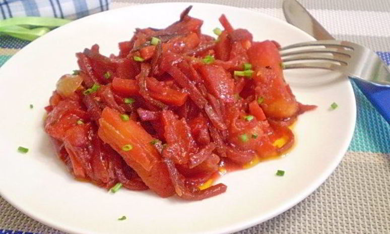 Рецепт овощного рагу со свеклой