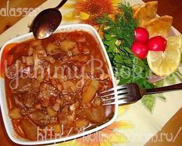 Рагу из баранины и овощей