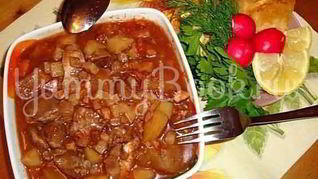 Рагу из баранины и овощей