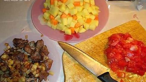 рагу из баранины и овощей