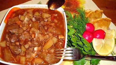 рагу из баранины и овощей