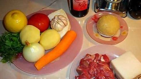 рагу из баранины и овощей