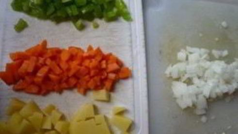 рагу из фарша с кабачками