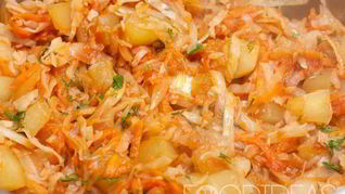 Рагу из капусты с кабачками
