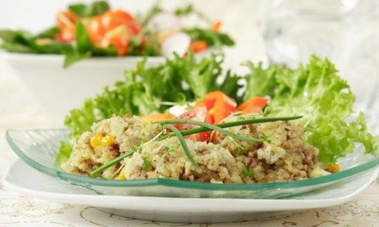 Рецепт рагу из перловой крупы с пореем, грибами и зеленью