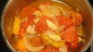 Рагу из помидоров