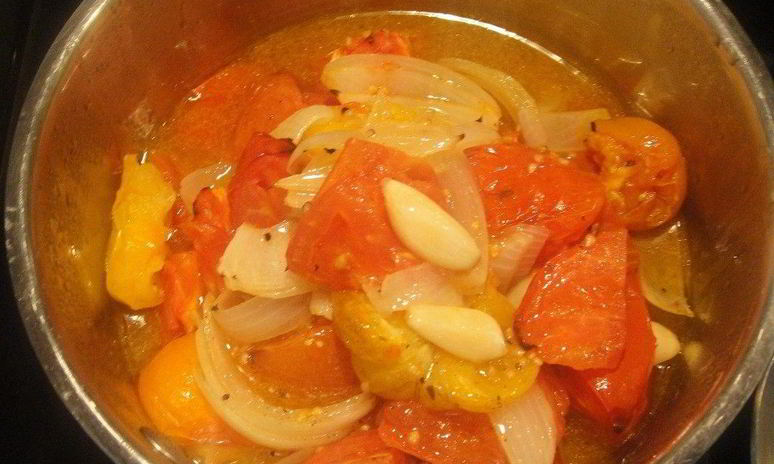 Рецепт рагу из помидоров