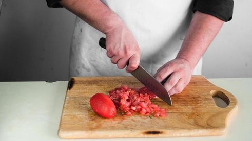 рагу из трески и морепродуктов