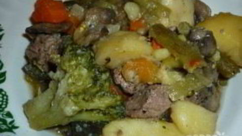 рагу с мясом в мультиварке