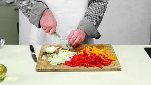 запеченное рагу из рыбы с перцем