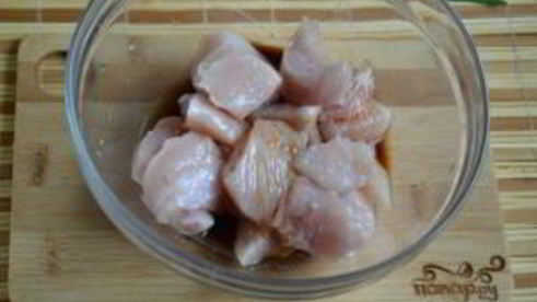 рисовая лапша с курицей