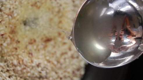 дважды мускатное ризотто с креветками