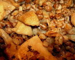 Гречневое ризотто с белыми грибами