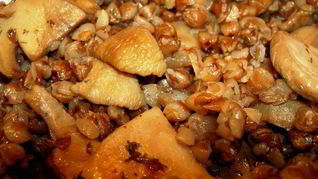 Гречневое ризотто с белыми грибами