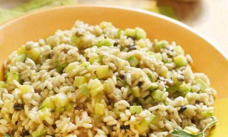 Рецепт легкого весеннего ризотто с кабачком