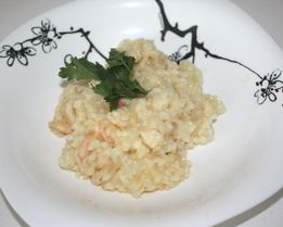 Нежное ризотто с креветками