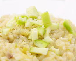 Овощное ризотто с сыром камамбер