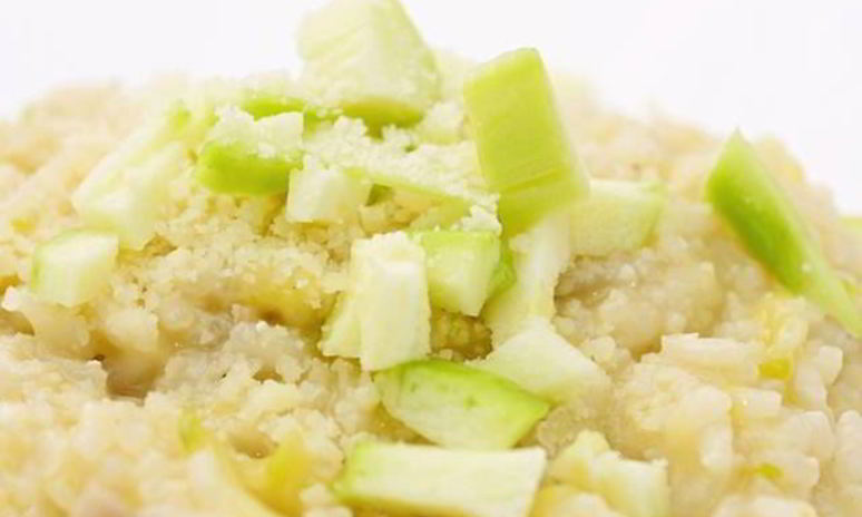 Рецепт овощного ризотто с сыром камамбер