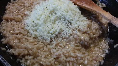 ризотто с баклажаном и лимоном