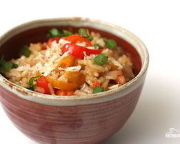 Ризотто с болгарским перцем