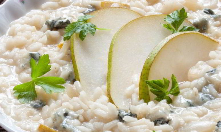Рецепт ризотто с горгонзолой и грушей