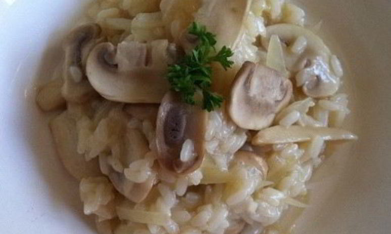 Рецепт ризотто с грибами и луком