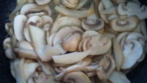 ризотто с грибами и луком