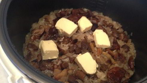 ризотто с грибами в мультиварке