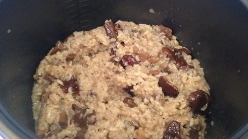ризотто с грибами в мультиварке