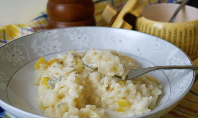 Рецепт ризотто с грушей и горгонзолой