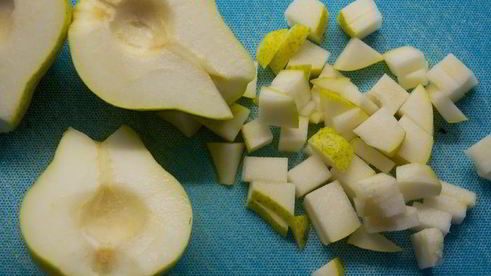 ризотто с грушей и горгонзолой