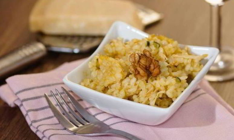 Рецепт ризотто с индейкой и орехами