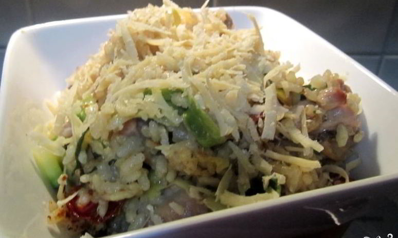 Рецепт ризотто с кабачками и курицей