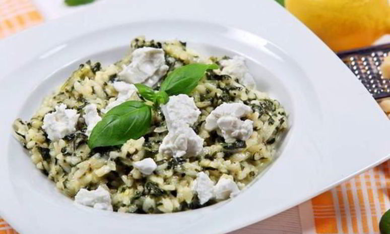 Рецепт ризотто с козьим сыром