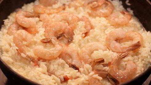 ризотто с креветками