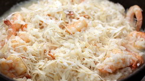 ризотто с креветками