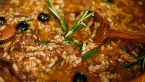 ризотто с кроликом